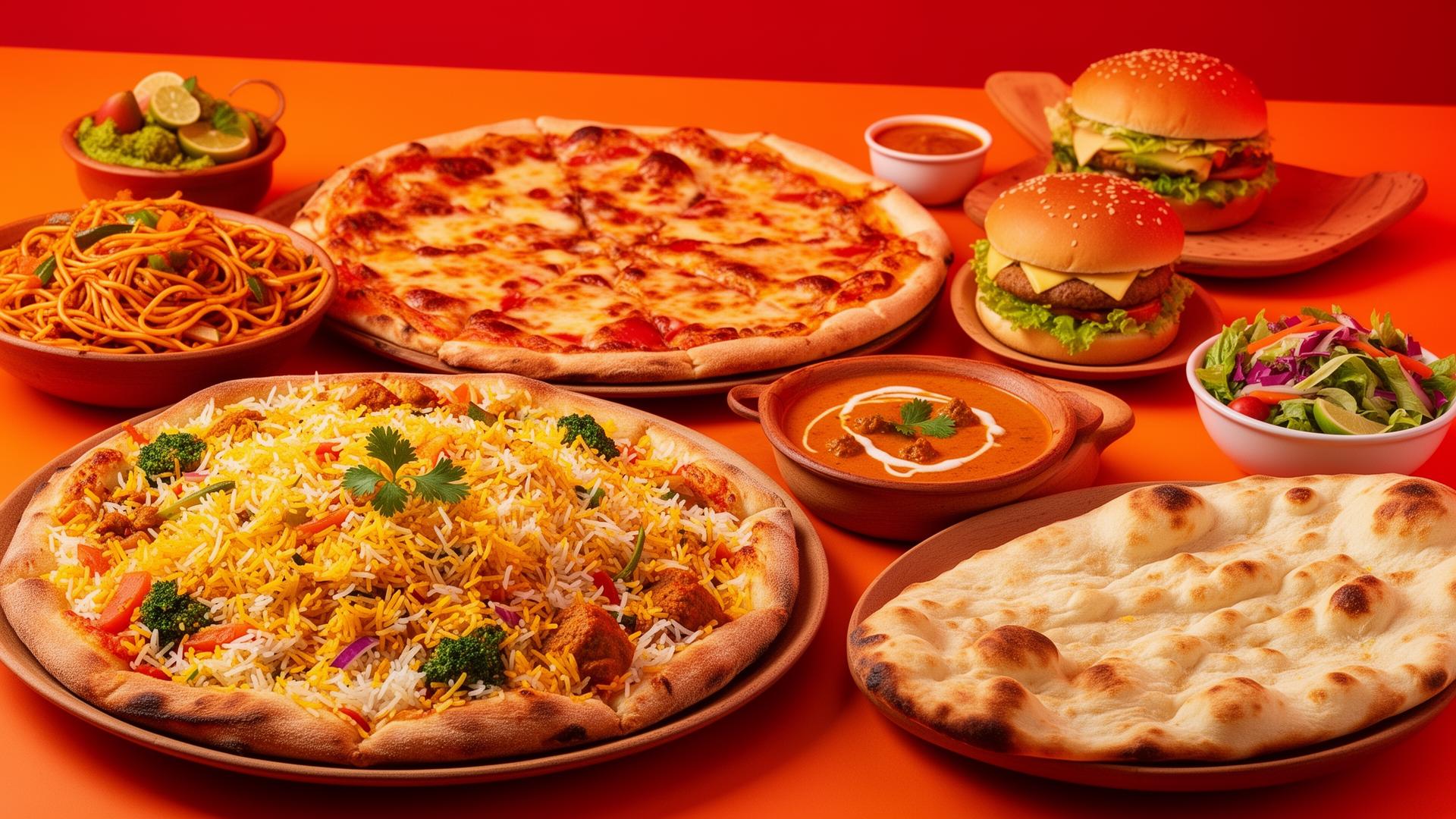 Delicious food spread